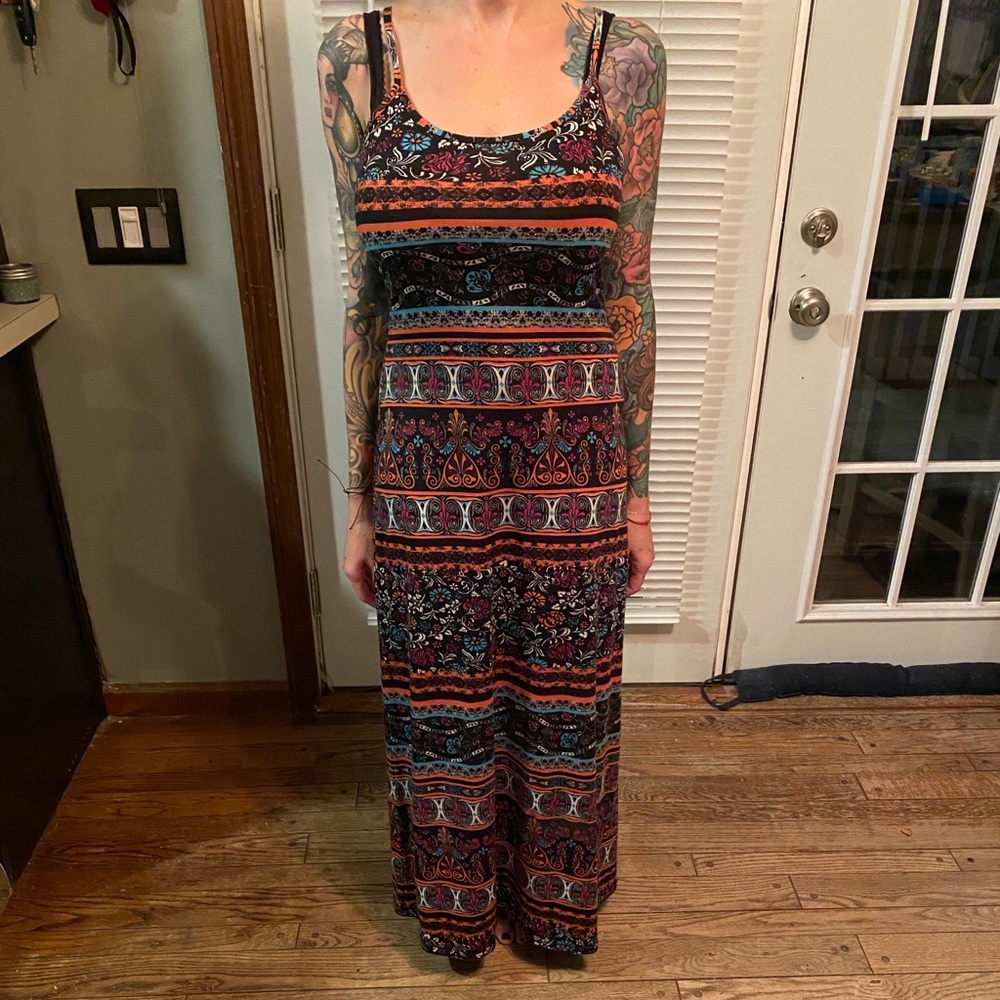 Maxi tribal print summer dress